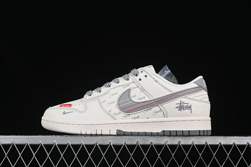 All categories Nk SB Dunk Series Nk SB Dunk Low High-end customized low-top sneakers Nike SB Dunk Low Stusi co-branded striped hook Anniversary high-end customized low-top casual sneakers XS6089-535
